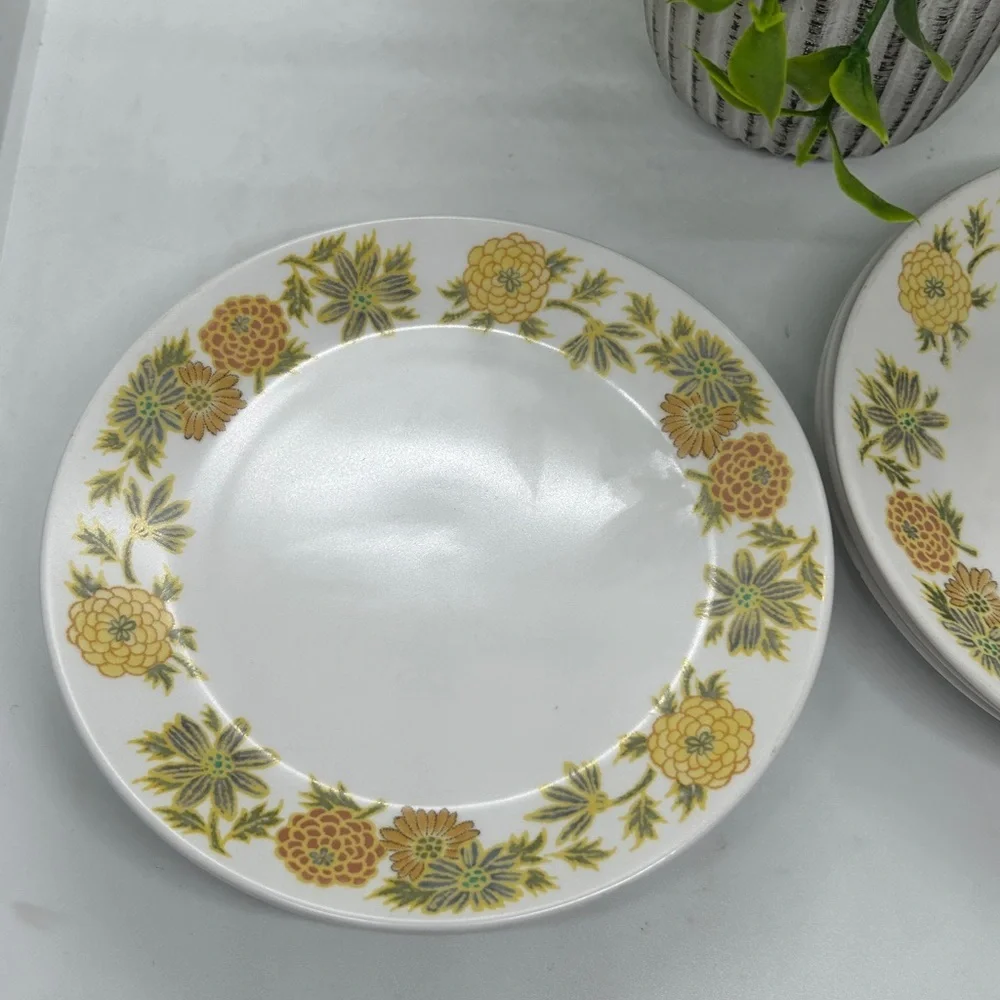 VTG 6 Noritake Progression SUNNY SIDE Marigold 6-1/4